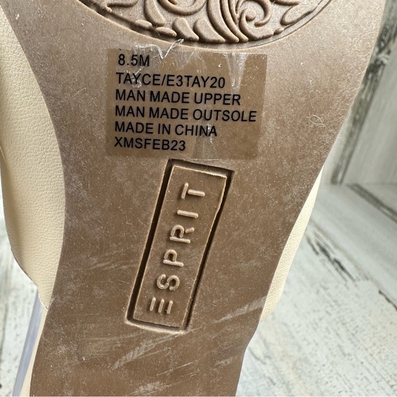 New Esprit Women's Tayce Block Heel Dress Sandal in Nude#906 - Picture 10 of 12